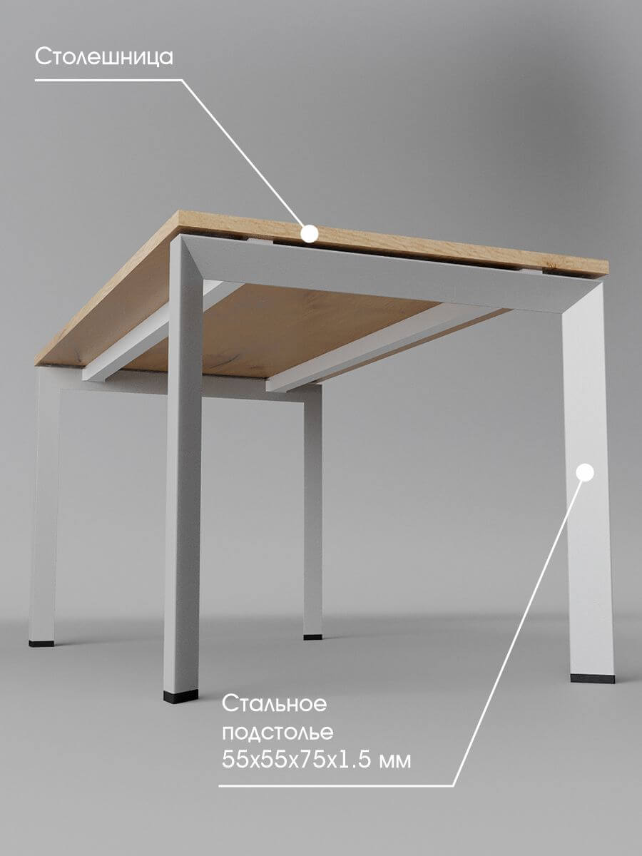 Стол - Стол «Интер» Дуб — офисная мебель БОНВУД