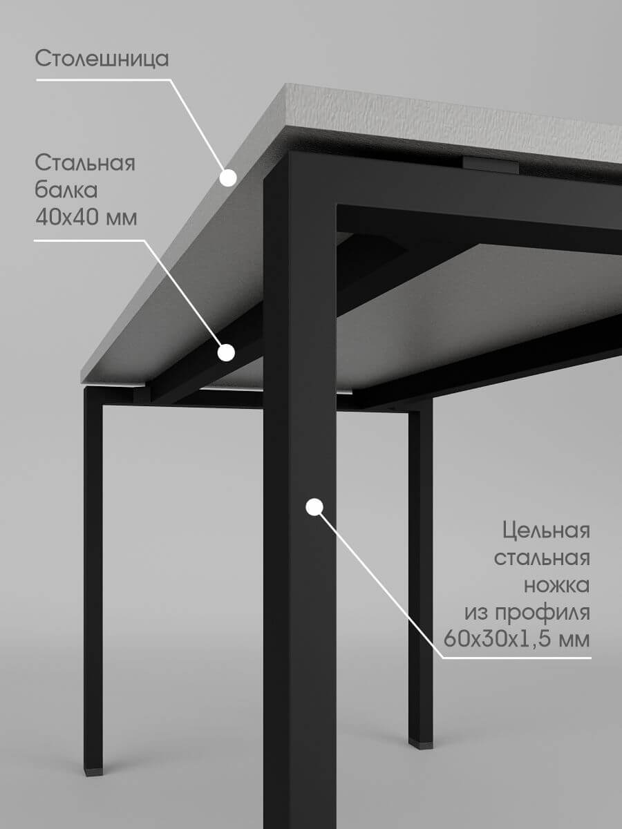 Стол - Стол «Система» серый
